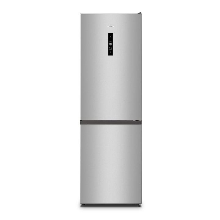 Gorenje NRK6192AS4 Kombinált hűtőszekrény, NoFrost Plus, 304l, M: 186 cm, E energiaosztály, Inox
