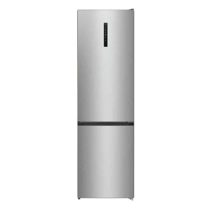 Gorenje NRK6202AXL4 Kombinált hűtőszekrény, 353L, M: 200 cm, No Frost, E energiaosztály, Inox