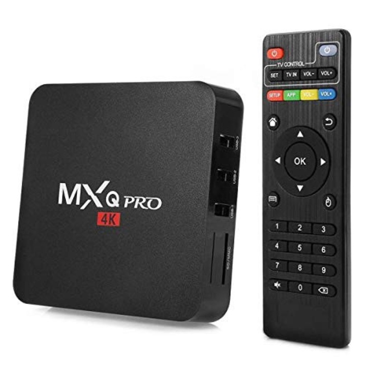 Мултимедиен Андроид бокс MXQ Pro, 2GB/16GB, 4K, Quad Core, Smart TV Box, Android 7.1.2
