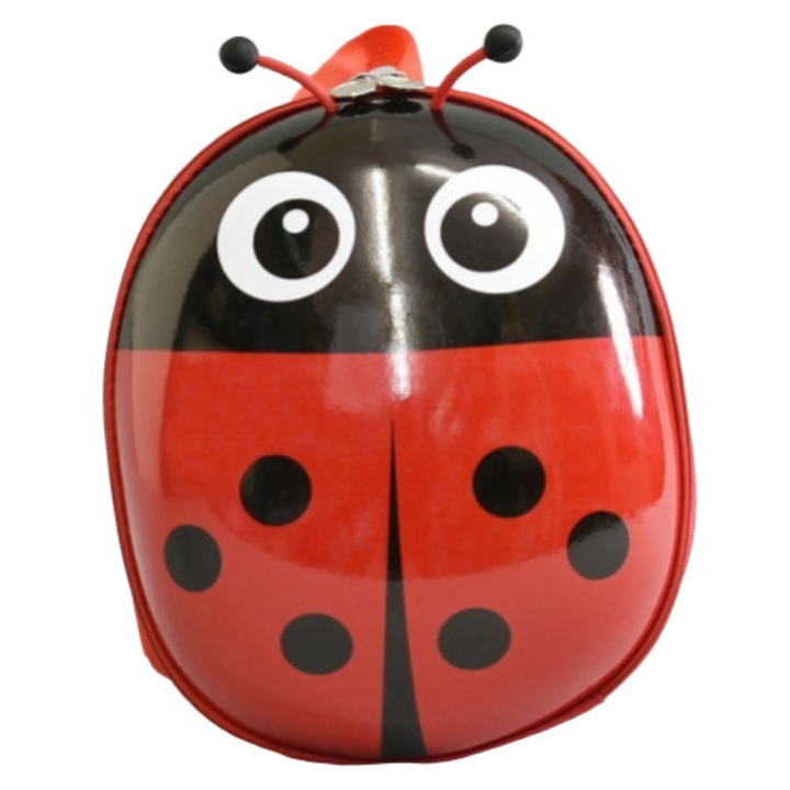 Hátizsák 12900, Gyerek, Katicabogár, Piros, 25/30/15cm