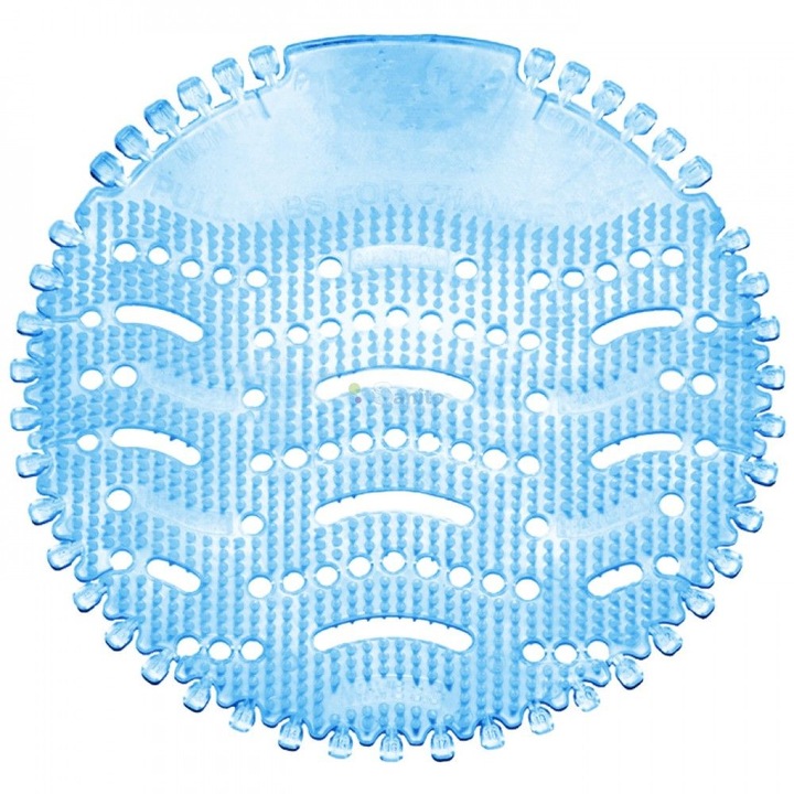 Illatos vizeldeszűrő, 17 cm átmérőjű, szilikonból, fröccsenésgátló fogakkal, kék színű