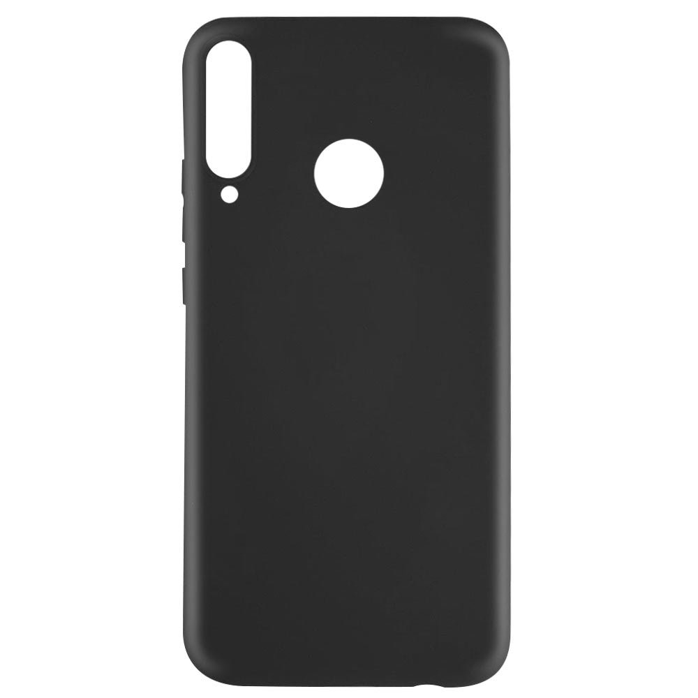 Husa de protectie Lemontti Silicon Silky pentru Huawei P40 Lite E, Negru