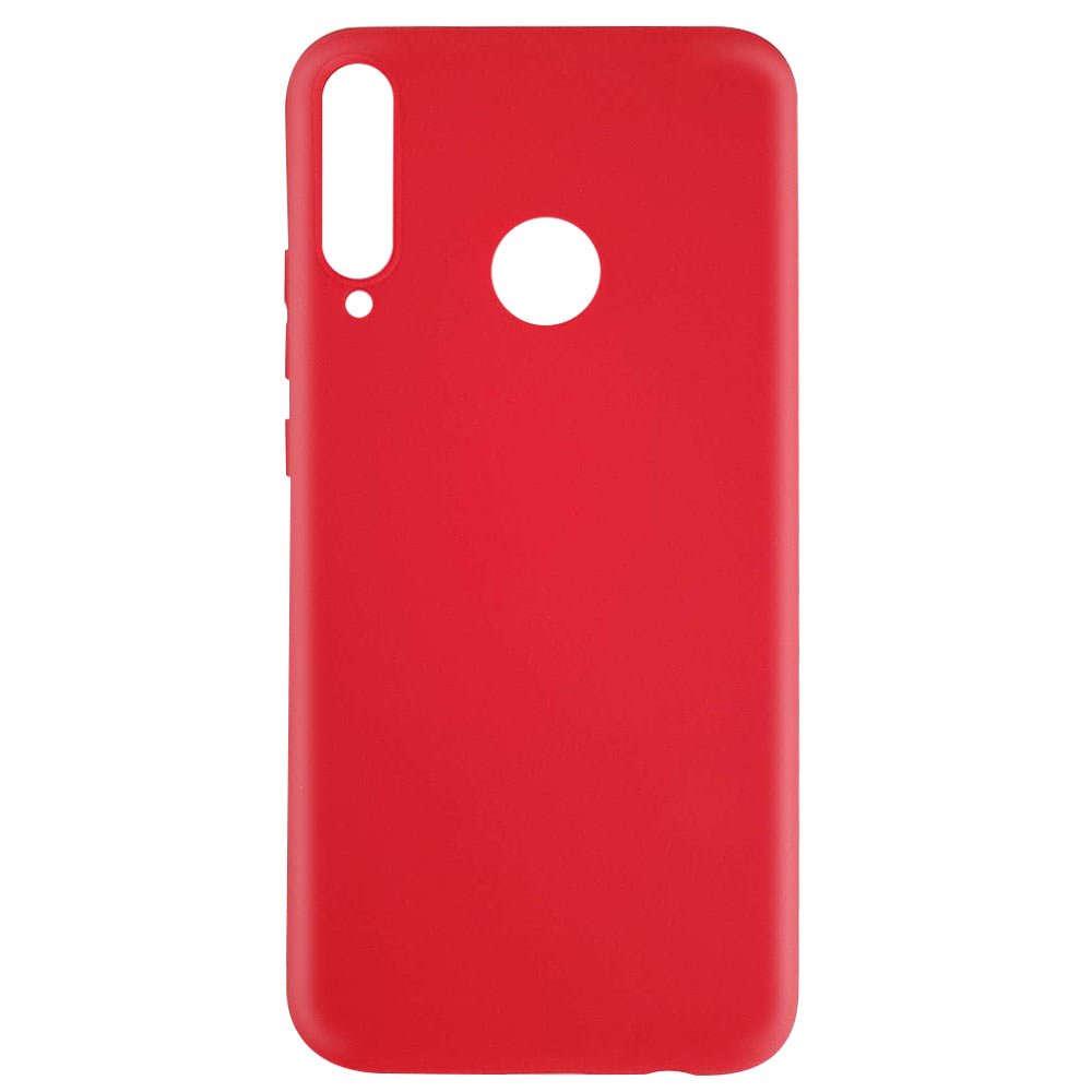 Husa de protectie Lemontti Silicon Silky pentru Huawei P40 Lite E, Rosu