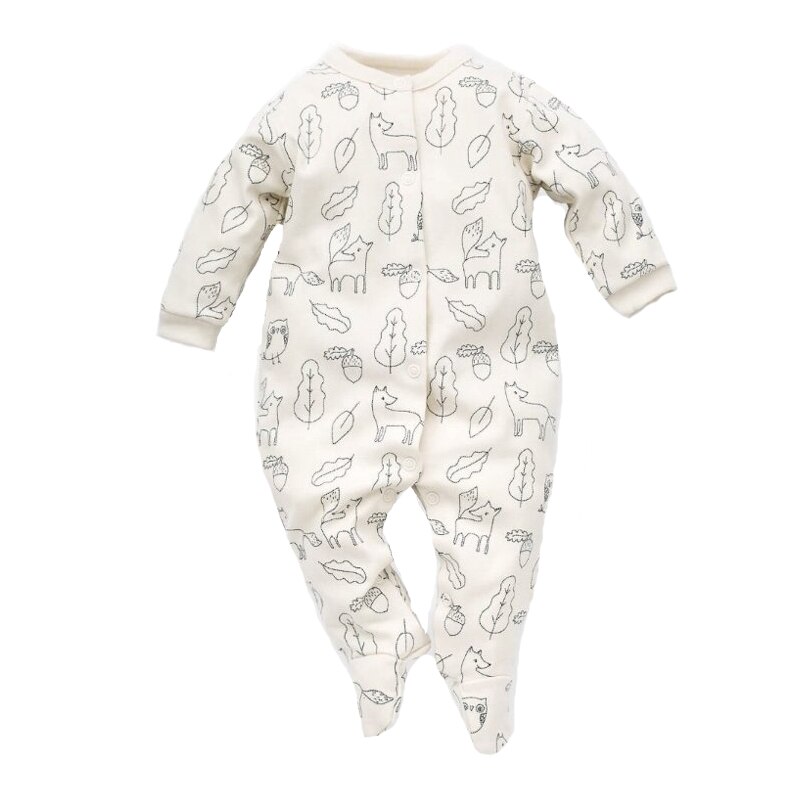 Salopeta cu maneca lunga baieti NN 252754, Crem, 62 cm