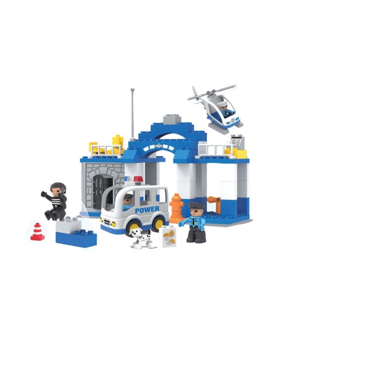 Joc de construit, 112 piese,Politie