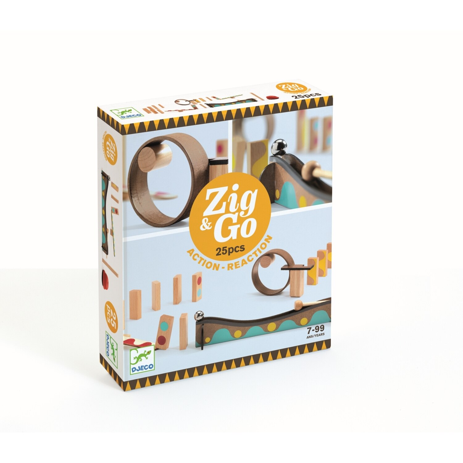 Set de constructie trasee, 25 piese Djeco