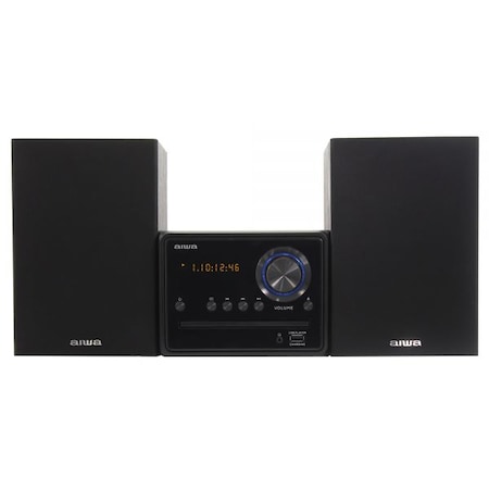 Microsistem audio aiwa Hi-Fi Stereo 20W, Bluetooth, CD player, MP3, Radio FM, cititor USB, telecomanda