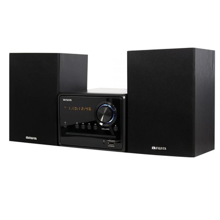 Microsistem audio aiwa Hi-Fi Stereo 20W, Bluetooth, CD player, MP3, Radio FM, cititor USB, telecomanda