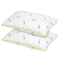 Set 2 perne TED Green Tea, microfibra, husa antialergica, ceai verde, 50x70cm