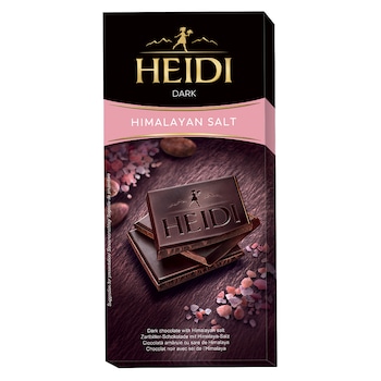 Ciocolata amaruie Heidi Dark cu sare de Himalaya 80 gr. Ciocolata amaruie Heidi Dark cu sare de Himalaya 80 gr.