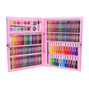 Set pentru pictura 168 piese cu geanta inclusa, Iso Trade, Roz Set pentru pictura 168 piese cu geanta inclusa, Iso Trade, Roz