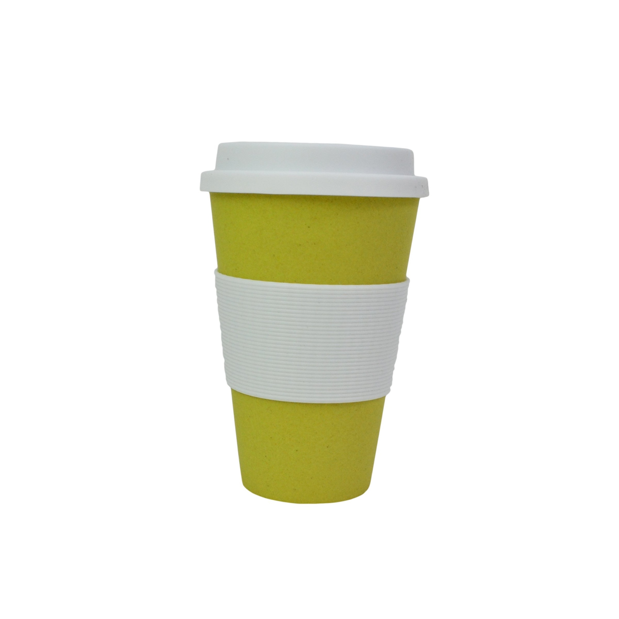 Pahar Bambus Cu Capac Minimalist Life, Vernil, 450 ml