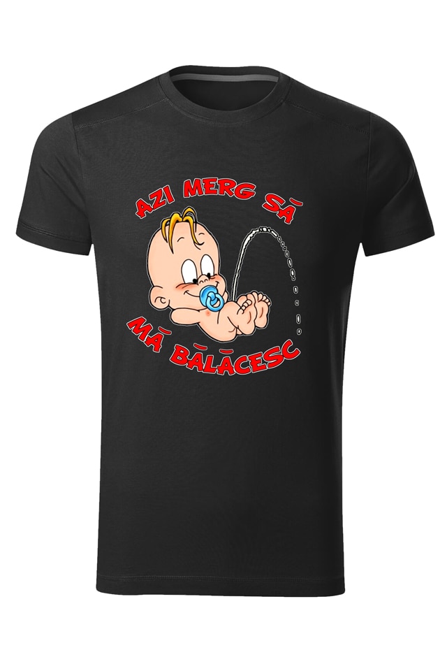Tricou personalizat botez, barbat, negru, Negru