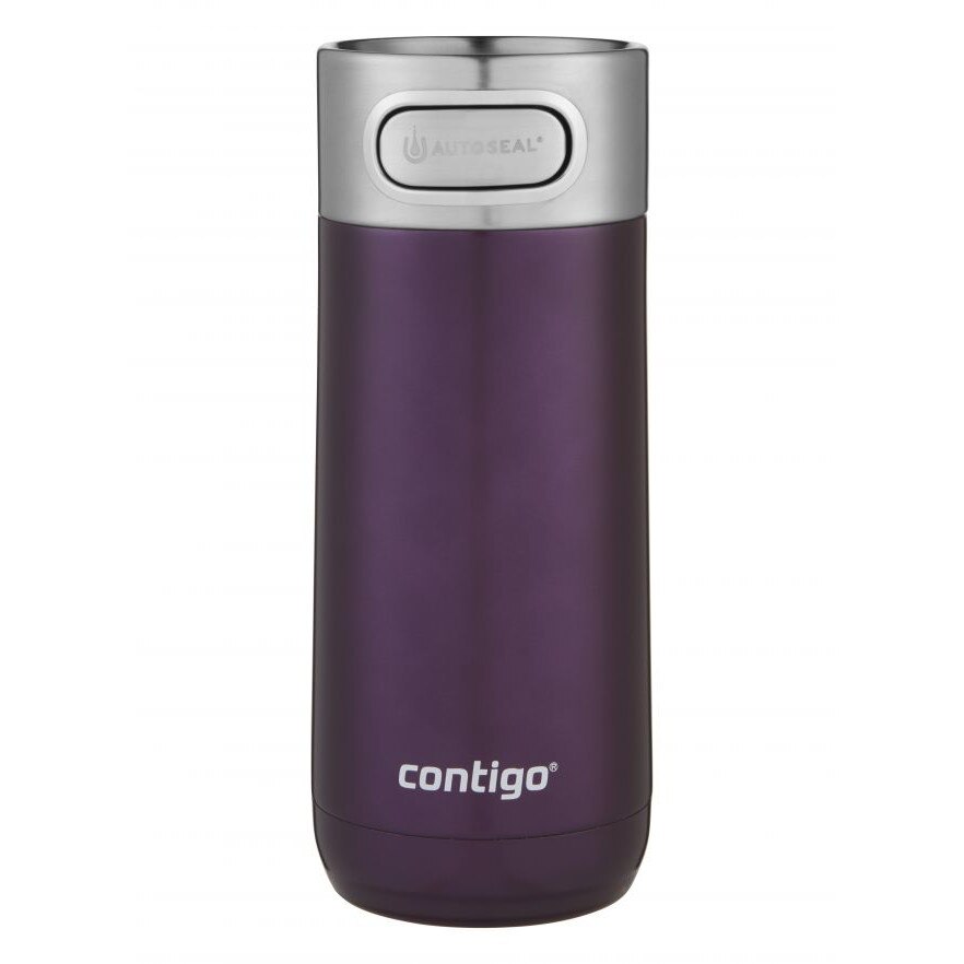 Termos cu pereti dubli otel inoxidabil - Luxe Autoseal 360 ml, mov, Contigo