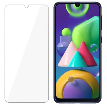Folie Sticla 9H pentru Samsung Galaxy M21 2.5D, 0.3mm, Transparenta Folie Sticla 9H pentru Samsung Galaxy M21 2.5D, 0.3mm, Transparenta