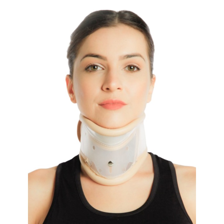 Guler Cervical Rigid cu Suport Barbie, marime XL, circumferinta gat 40-42 cm, Morsa Cyberg