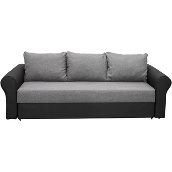 Canapea Kring Sara, 235x90x80 cm, suprafata dormit 190x130 cm, culoare negru/gri Canapea Kring Sara, 235x90x80 cm, suprafata dormit 190x130 cm, culoare negru/gri