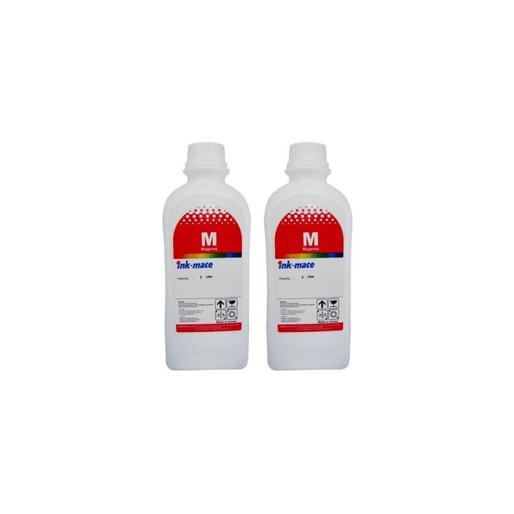 Pachet flacon refill cerneala magenta x2 Ink-Mate 1000ml compatibil Canon CL-441XL