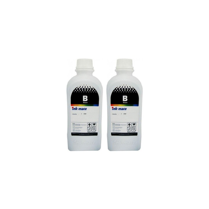 Pachet flacon refill cerneala negru x2 Ink-Mate 1000ml compatibil Canon GI-40PGBK