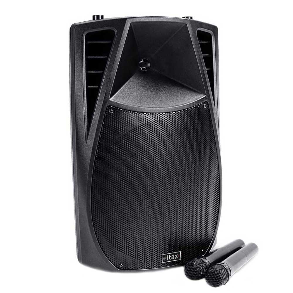 Boxa karaoke cu 2 microfoane, Eltax Voyager BT 10, 250W, negru