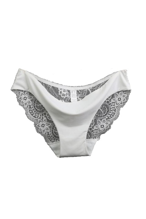 Секси дантелени прозрачни памучни бикини 860, Бял