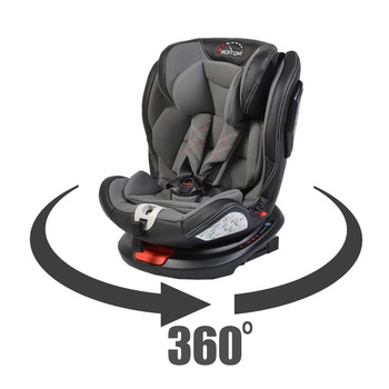 Scaun Auto Pentru Copii cu Isofix NOVOKIDS™ Motion PLUS, Model Premium, Cu rotire 360 grade, 0-36 kg, 4 pozitii de inclinare, Transformabil in scoica auto, Centura de siguranta in 5 puncte, Husa detasabila, Gri Scaun Auto Pentru Copii cu Isofix NOVOKIDS™ Motion PLUS, Model Premium, Cu rotire 360 grade, 0-36 kg, 4 pozitii de inclinare, Transformabil in scoica auto, Centura de siguranta in 5 puncte, Husa detasabila, Gri