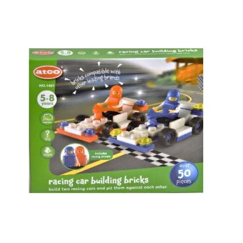 Set de construit ATCO masina de curse, 50 de piese