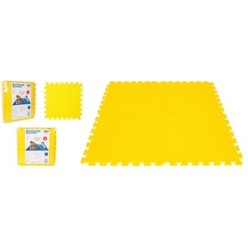 Puzzle Pilsan - Covoras spuma Eva, 4 piese, galben Puzzle Pilsan - Covoras spuma Eva, 4 piese, galben