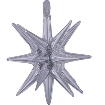 Balon Folie Stea Magica (Aer), Argintiu, 45x50cm, AMS 39809 01 Balon Folie Stea Magica (Aer), Argintiu, 45x50cm, AMS 39809 01