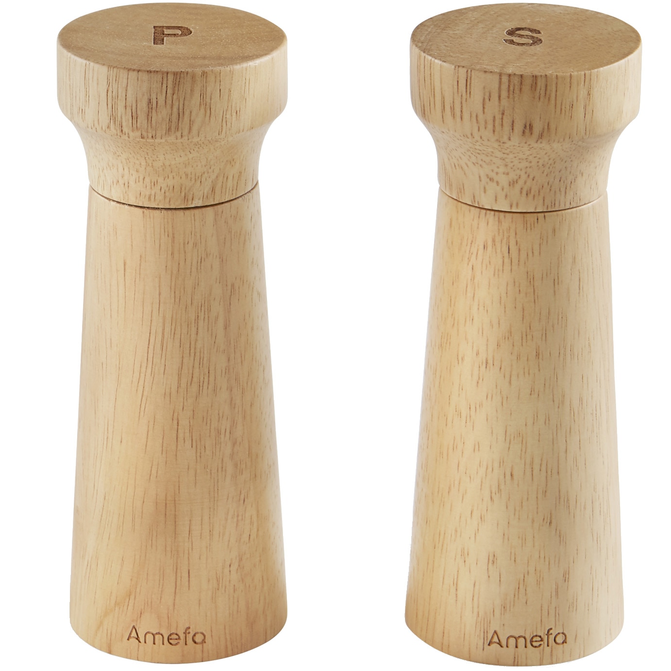Set rasnite din lemn pentru sare si piper Amefa Modern Wood