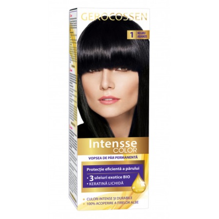 Vopsea De Par Permanenta Gerocossen Intensse Color 1 Negru Abanos 50 Ml Emag Ro