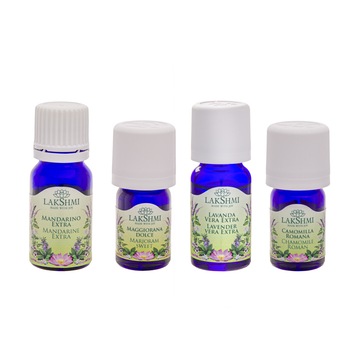Set uleiuri esentiale 100% pure Lakshmi, tratament alternativ alergii la copii, 4 bucati, 27 ml Set uleiuri esentiale 100% pure Lakshmi, tratament alternativ alergii la copii, 4 bucati, 27 ml