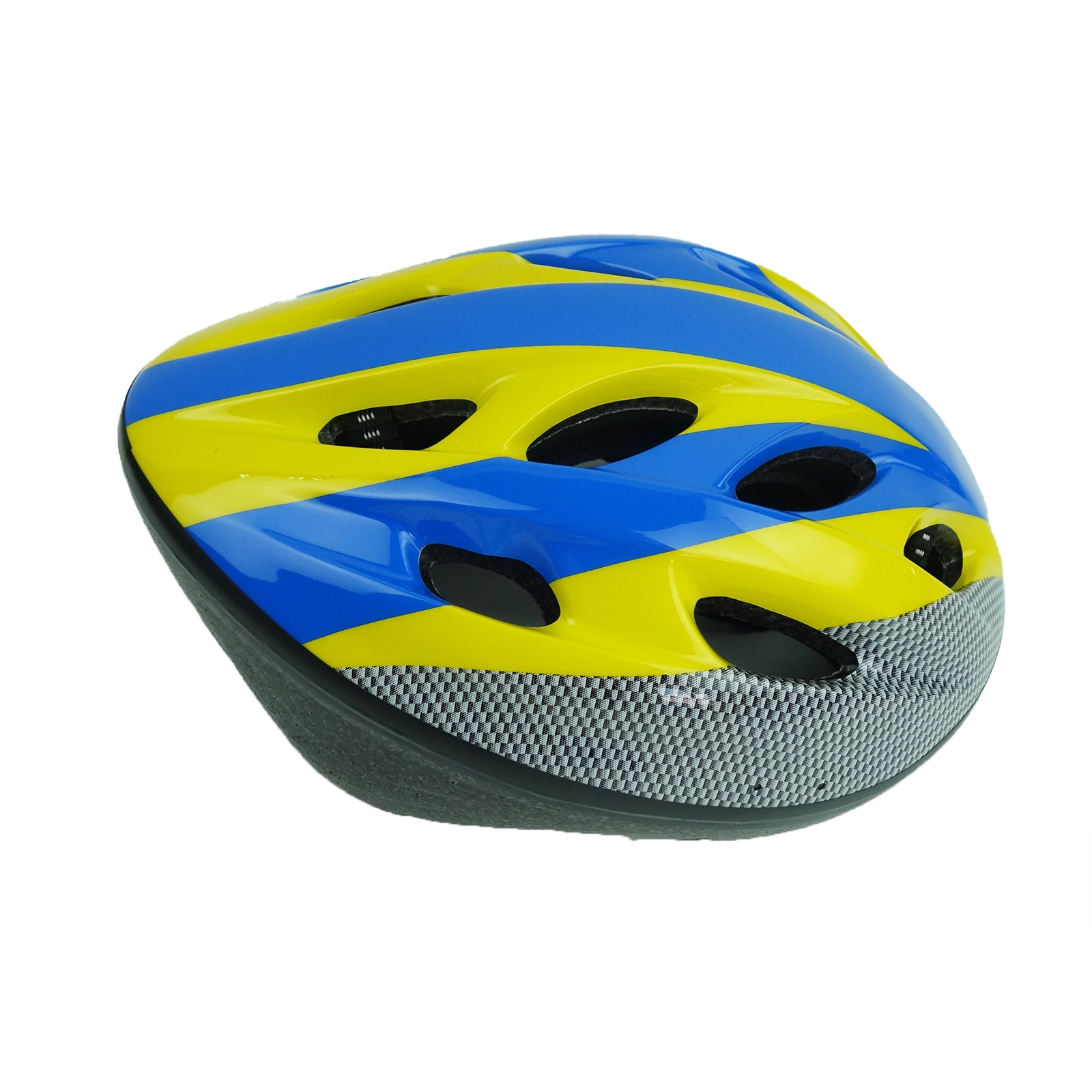 Casca de protectie pentru copii captusita cu spuma de mare pentru adolescenti, albastru/galben, 40 cm