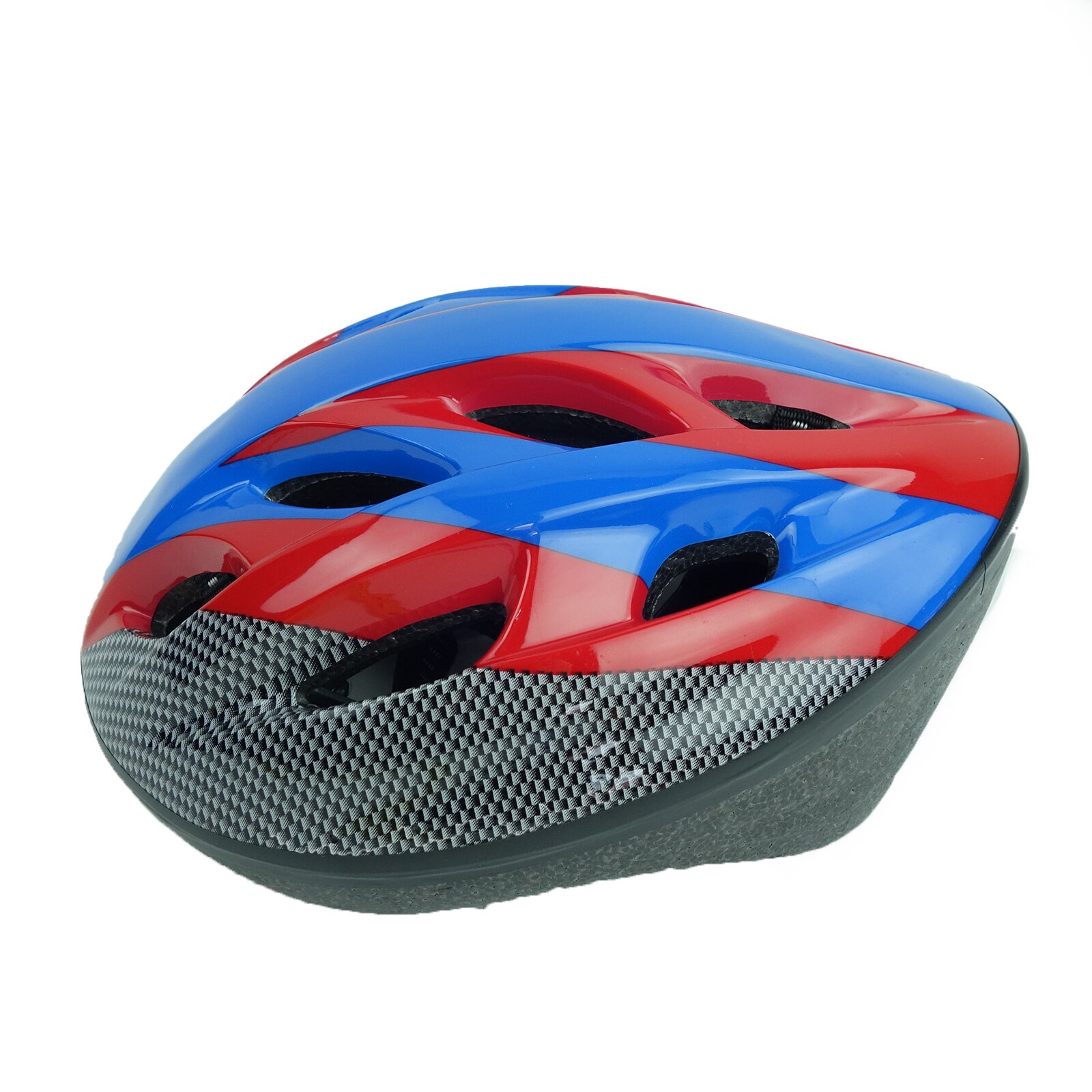 Casca de protectie pentru copii captusita cu spuma de mare pentru adolescenti, albastru/rosu, 40 cm