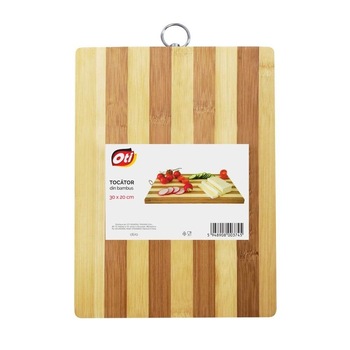 Tocator Lemn Bambus, 30x20 cm, Marimea S, Forma Dreptunghiulara, Culoare Natur Tocator Lemn Bambus, 30x20 cm, Marimea S, Forma Dreptunghiulara, Culoare Natur