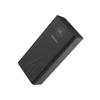 Acumulator extern Romoss Zeus 40000 mAh, 2x USB, Type C , QuickCarge 3.0, afisaj digital LED, Negru Acumulator extern Romoss Zeus 40000 mAh, 2x USB, Type C , QuickCarge 3.0, afisaj digital LED, Negru