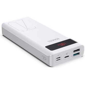 Acumulator extern Romoss Sense 6PS+ 20000 mAh, 2x USB, Type C , QuickCarge 3.0, afisaj digital LED, Alb Acumulator extern Romoss Sense 6PS+ 20000 mAh, 2x USB, Type C , QuickCarge 3.0, afisaj digital LED, Alb