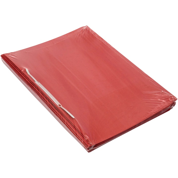 Папка Economix, A4, С шина, Червен, 25 броя/комплект