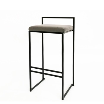 Scaun insula bucatarie Still mad, gri, modern, metal/catifea, 35 x 35 x 64 Scaun insula bucatarie Still mad, gri, modern, metal/catifea, 35 x 35 x 64