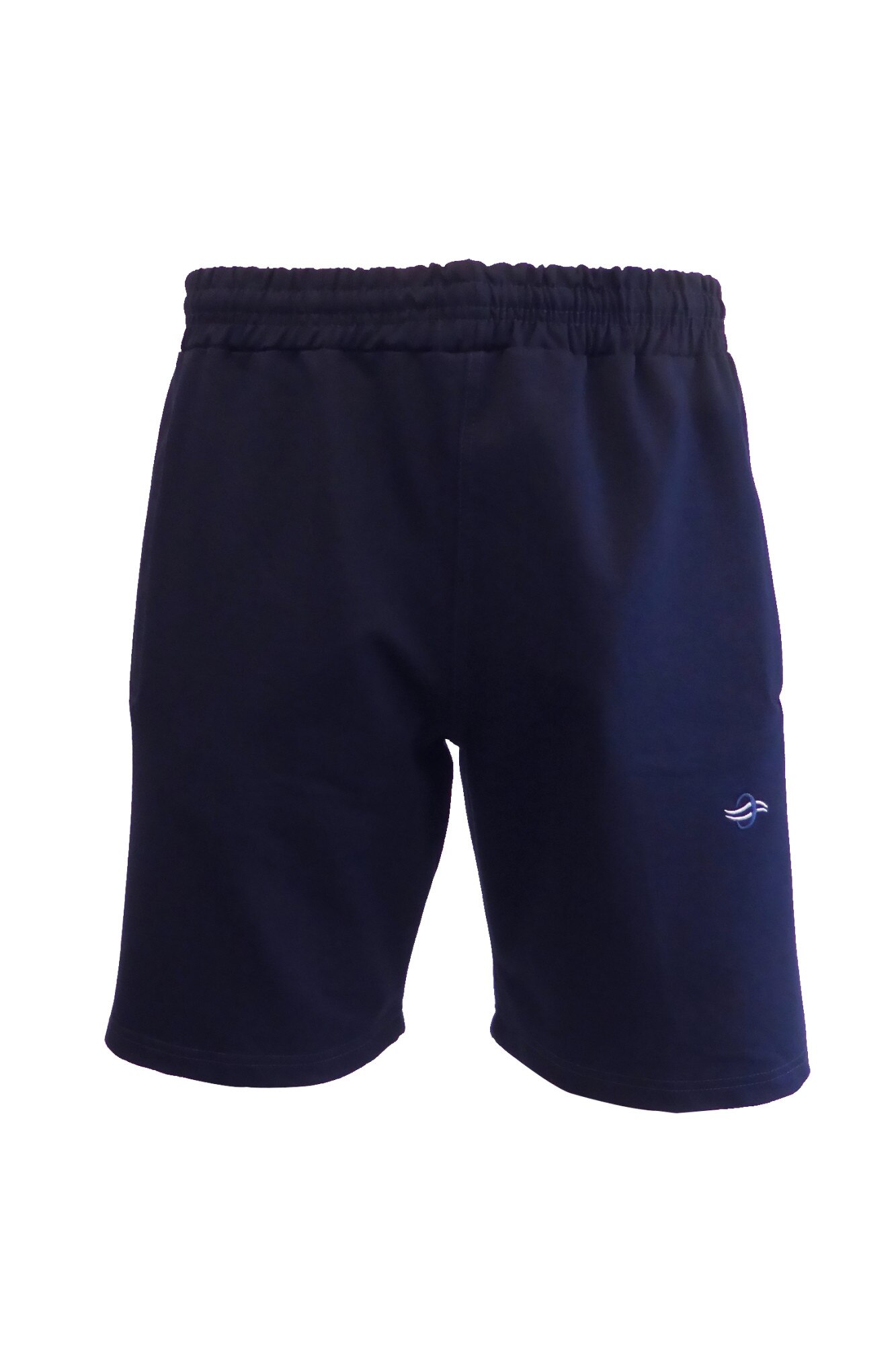 Bermude barbat, indigo cu 2 buzunare laterale cu fermoare si 1 buzunar cu fermoar pe spate