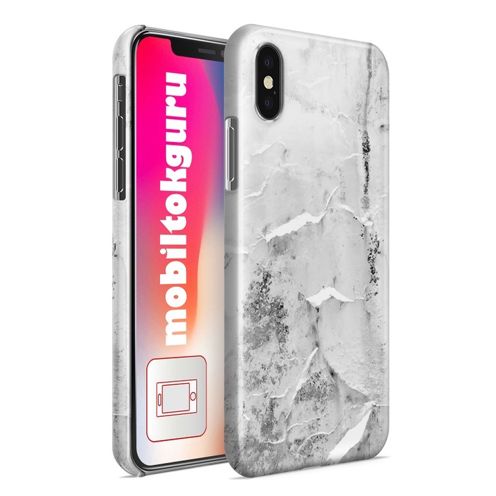 Калъф за телефон Sony Xperia Z3 с модел бял камък заден капак 1