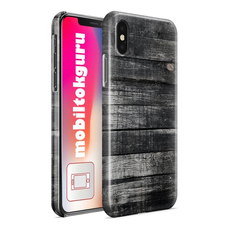 Fekete fa mintás iPhone 5s telefontok tok hátlap 2