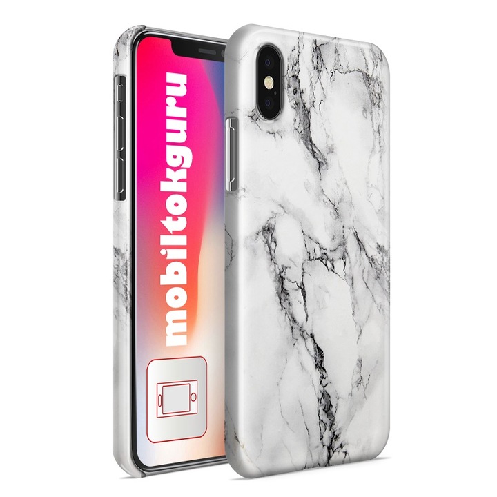 Szürke márvány mintás iPhone 5s telefontok tok hátlap 3