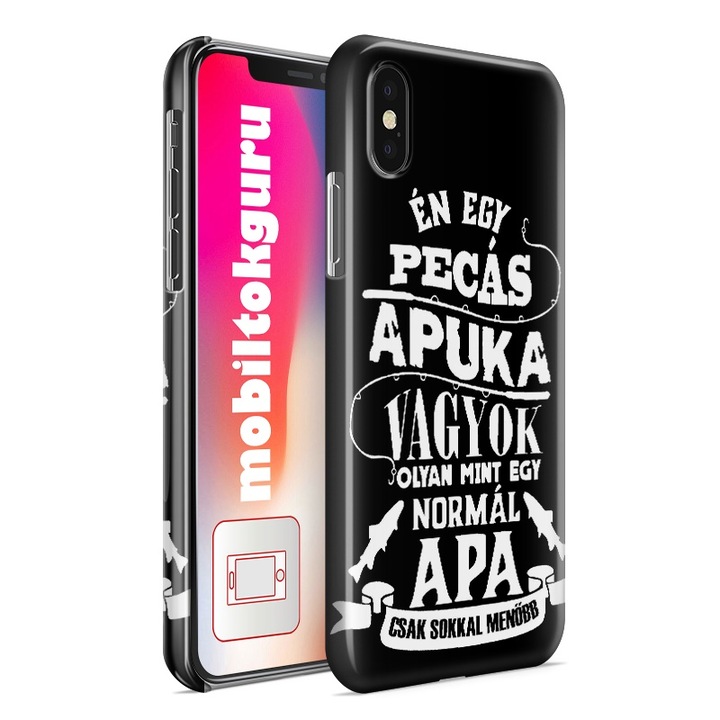 Apák napjára - Pecás apuka iPhone 5s telefontok tok hátlap 2