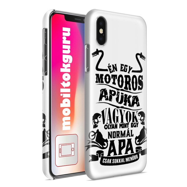 Apák napjára - Motoros apuka iPhone 5s telefontok tok hátlap 1