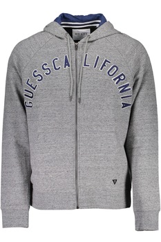 Hanorac cu fermoar, Guess, Gri, L Hanorac cu fermoar, Guess, Gri, L