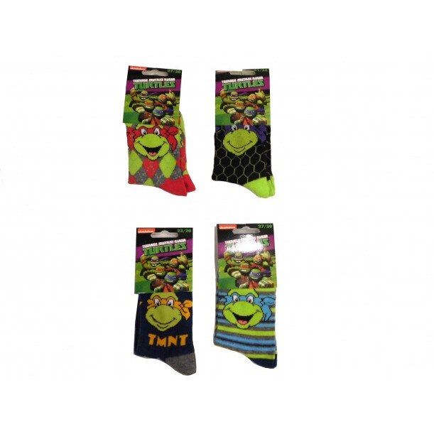 Set 4 sosete Testoasete Ninja 4450, Multicolor