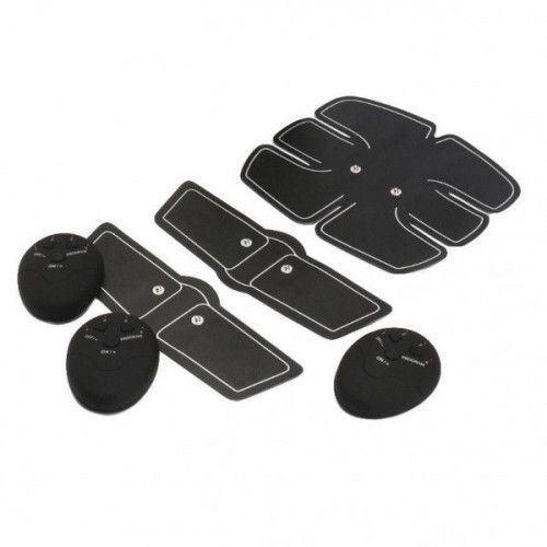 Centura electrostimulare sixpad smart fitness pro, 3 piese, 6 moduri pentru exercitii, biceps, abdomen, muschi oblici, coapse, gambe