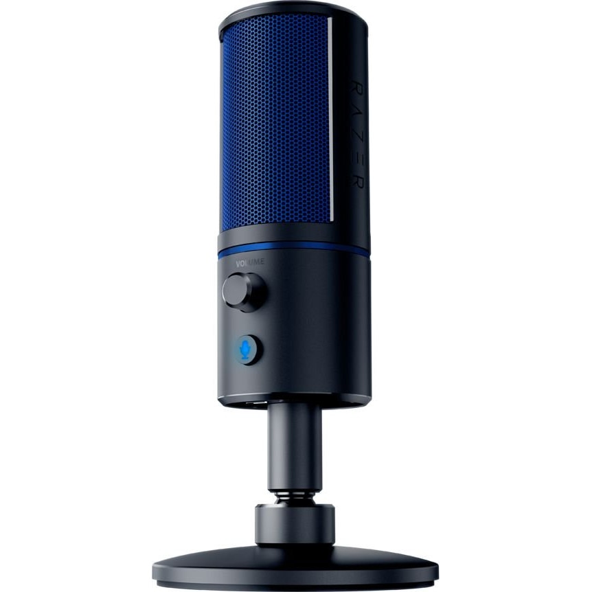 Microfon gaming Razer Seiren X, Negru/Albastru - eMAG.ro