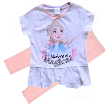 Pijama Disney Frozen Magical, Alb/Roz Pijama Disney Frozen Magical, Alb/Roz